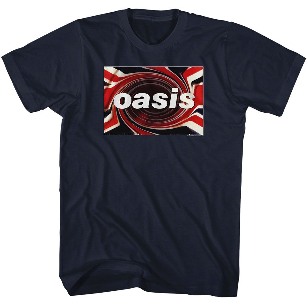 Oasis Union Jack Logo T-Shirt | Blue Culture Tees