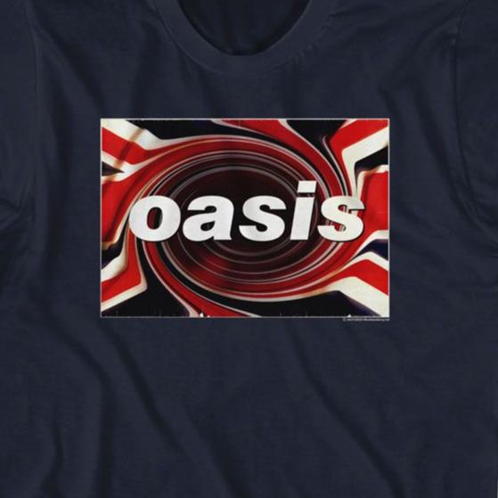 Oasis Union Jack Logo T-Shirt | Blue Culture Tees