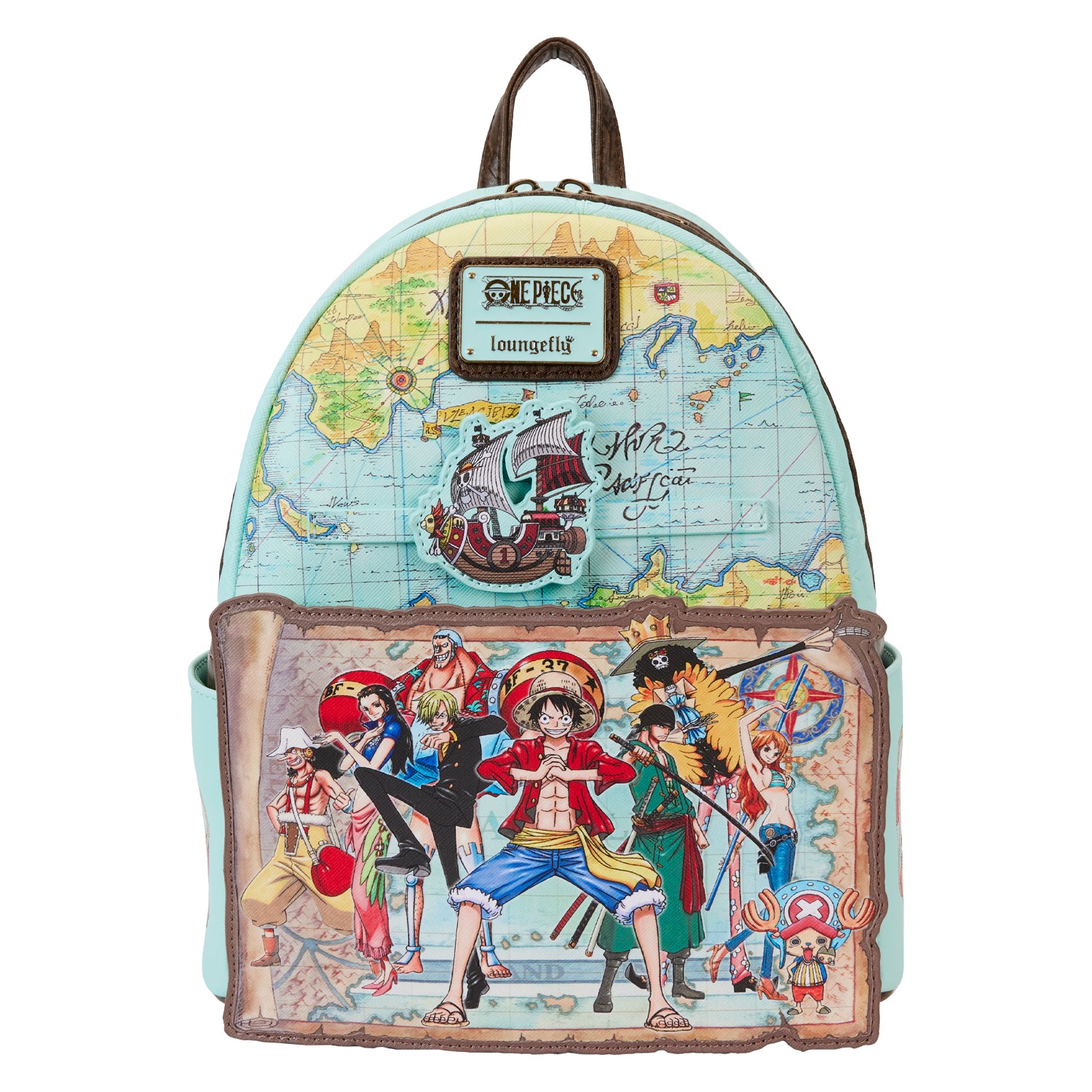 Loungefly Toei One Piece Luffy Gang Map Mini Backpack