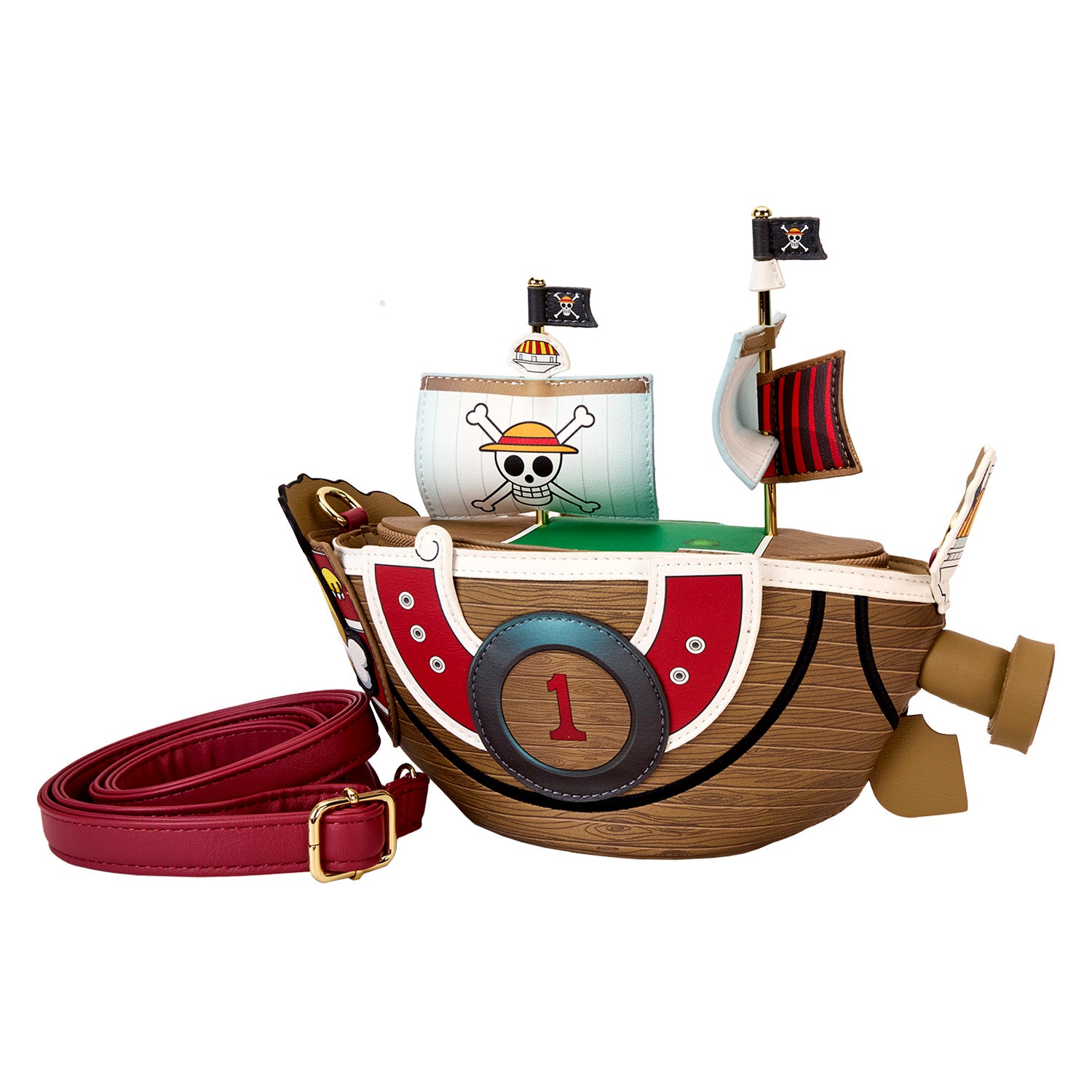 Loungefly Toei One Piece Thousand Sunny Figural Crossbody Bag