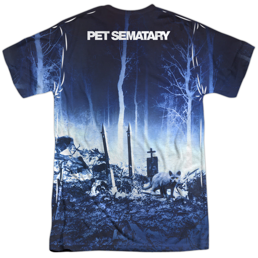 Halloween Pet Sematary Poster Sublimated T-Shirt | Blue Culture Tees