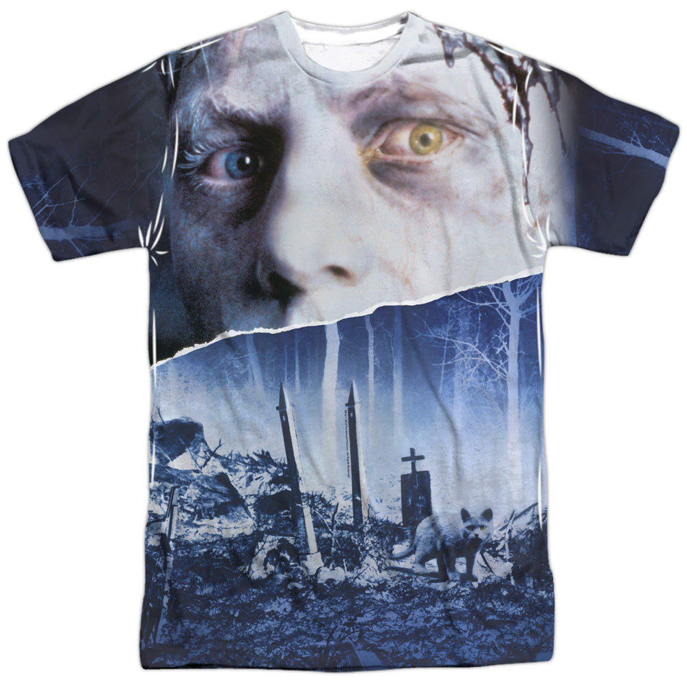 Halloween Pet Sematary Poster Sublimated T-Shirt | Blue Culture Tees