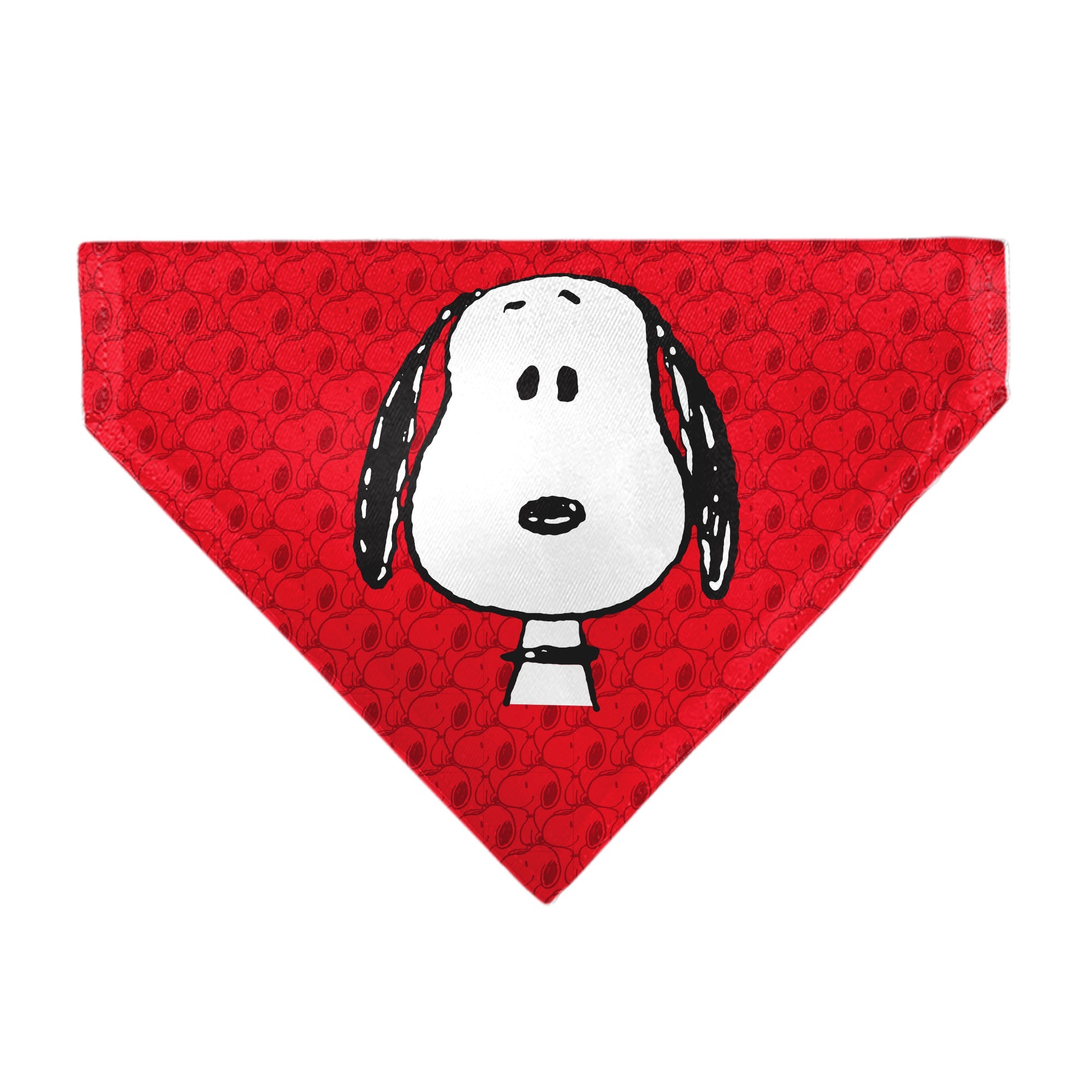 Pet Bandana - Peanuts Snoopy Face and Profile Pose Reds