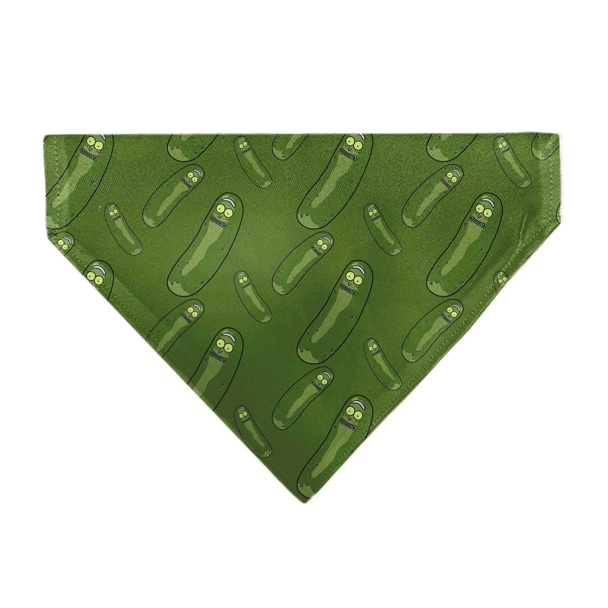 Pet Bandana - Rick and Morty Pickle Rick Pose Scattered Greens