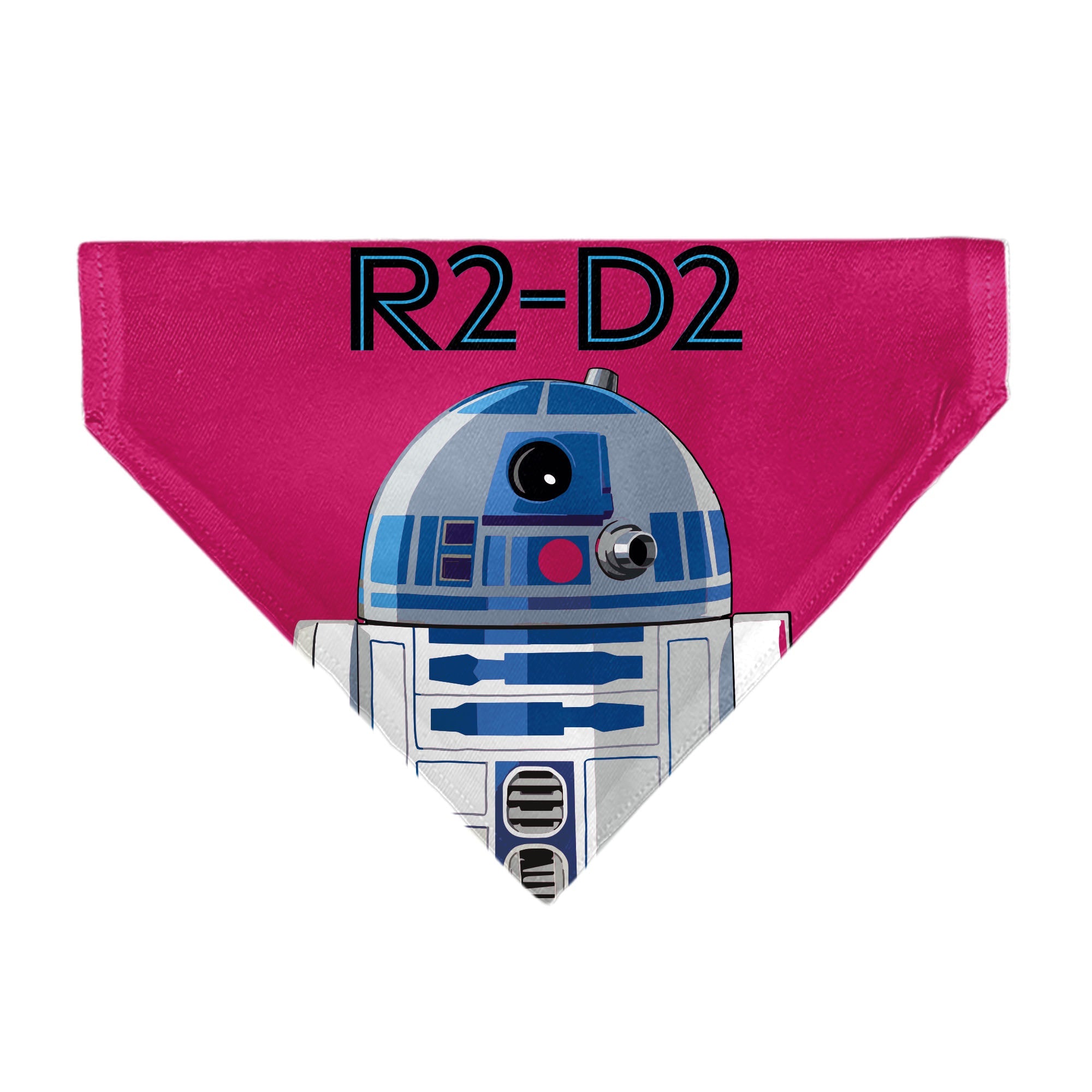 Pet Bandana - Star Wars R2-D2 Text and Pop Art Pose Red/Black/Blue