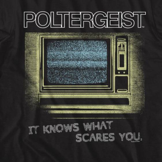 Poltergeist It Knows What Scares You T-Shirt | Blue Culture Tees