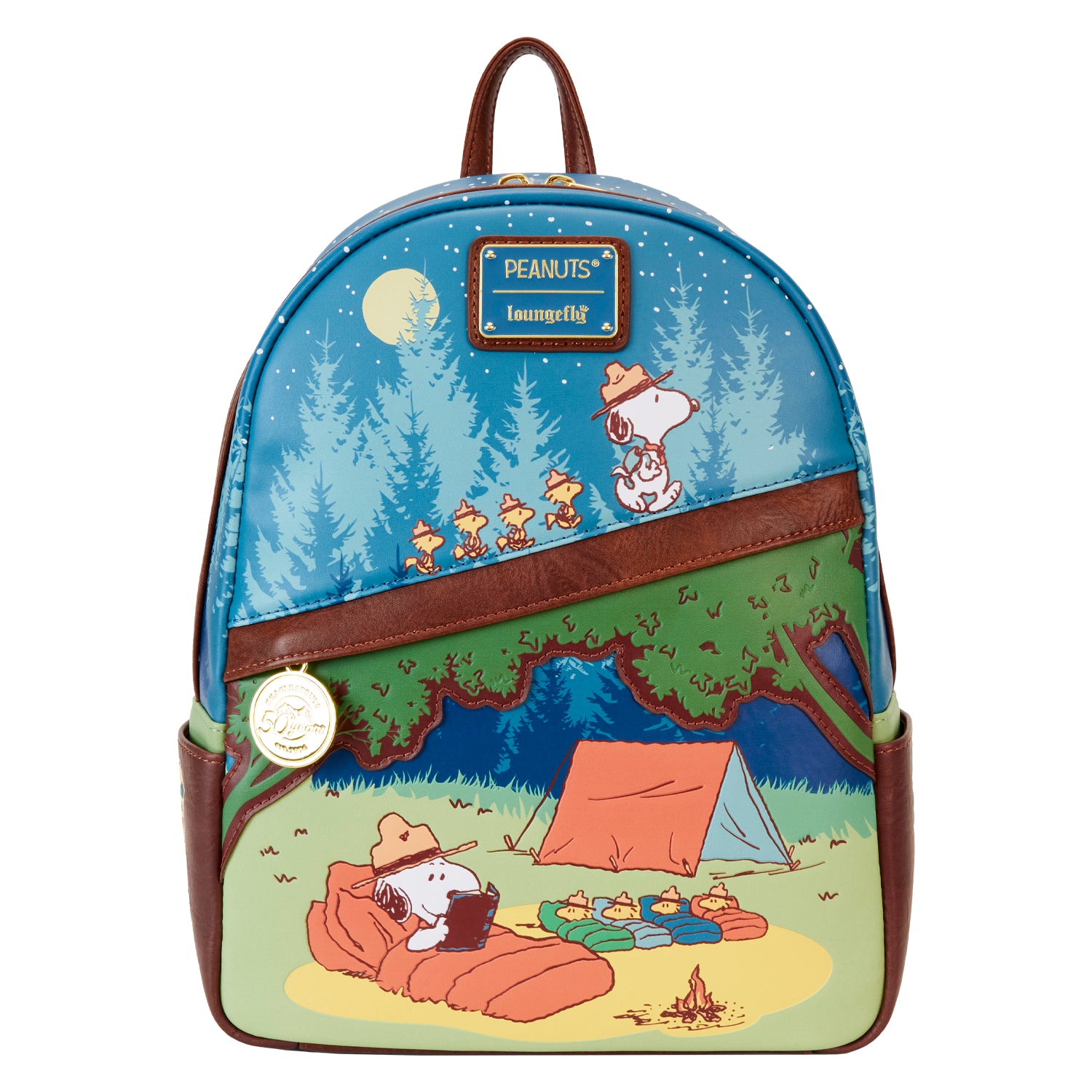 Loungefly Peanuts Beagle Scouts 50th Anniversary Mini Backpack