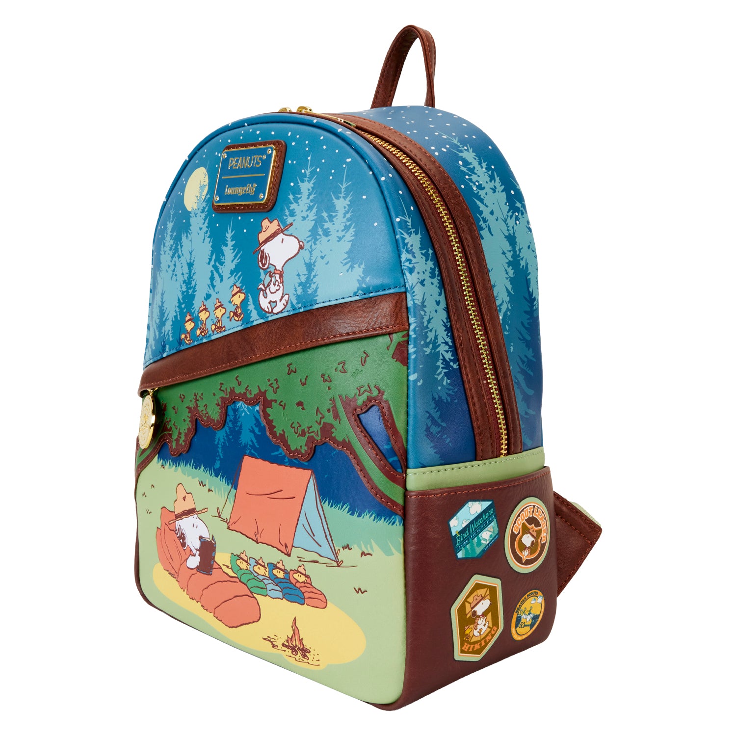 Loungefly Peanuts Beagle Scouts 50th Anniversary Mini Backpack