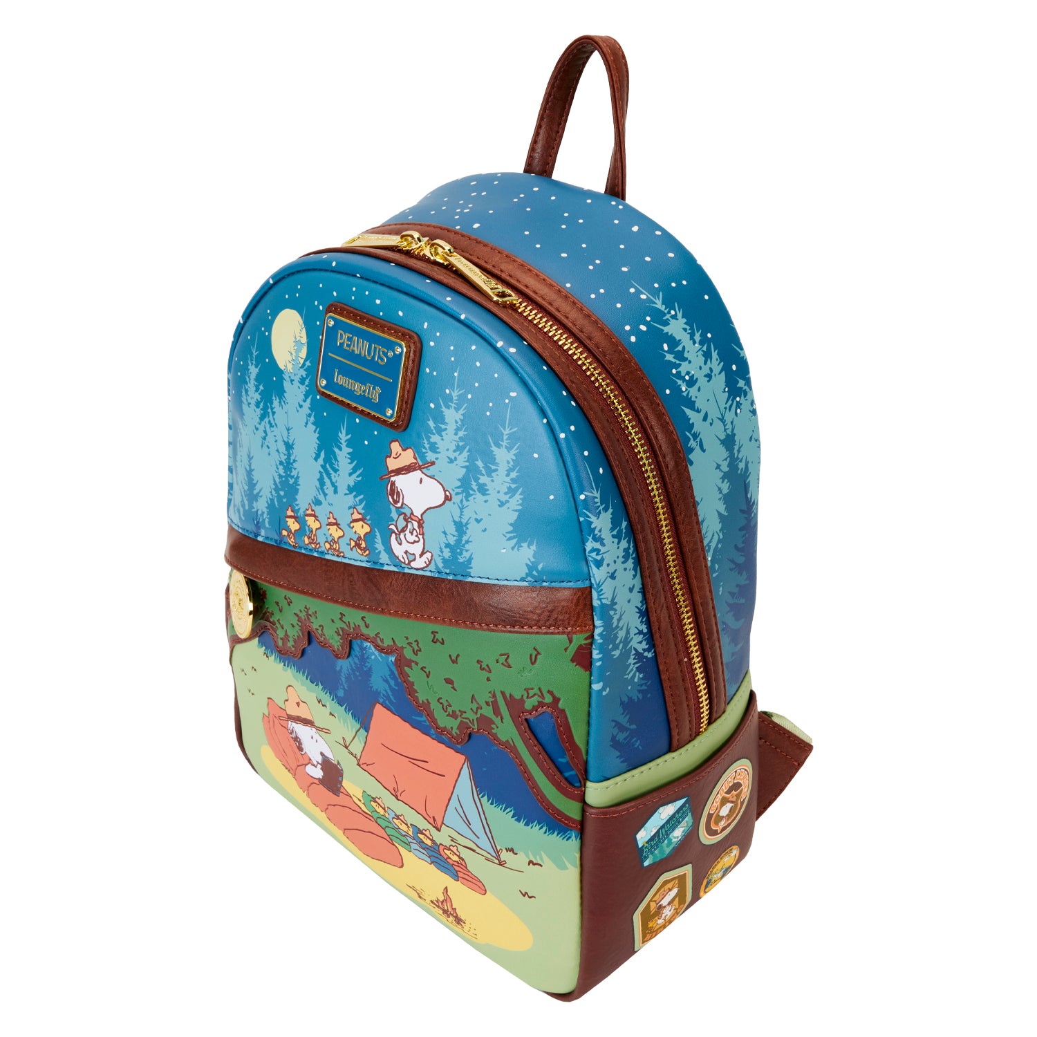 Loungefly Peanuts Beagle Scouts 50th Anniversary Mini Backpack