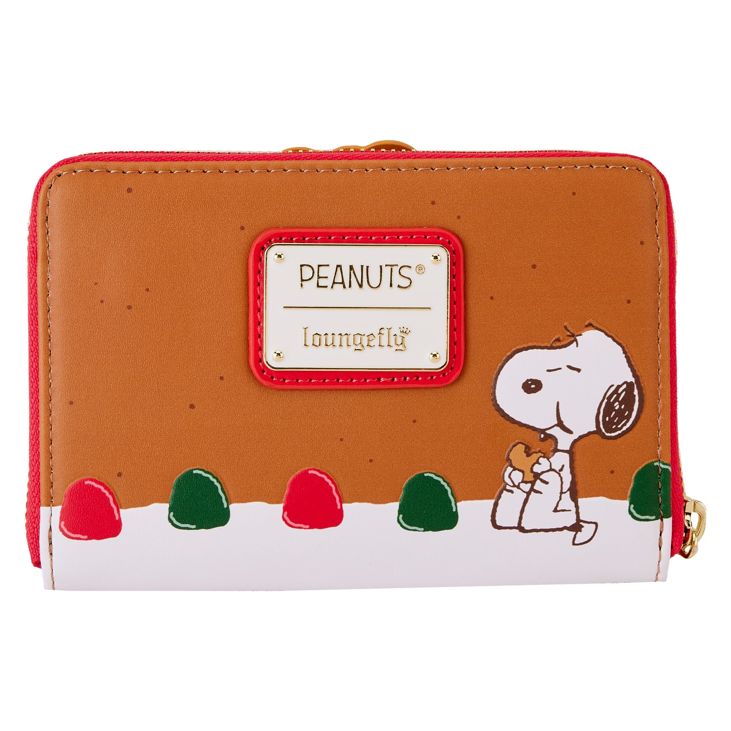 Loungefly Peanuts Snoopy Gingerbread Wreath Zip Wallet - *PREORDER*