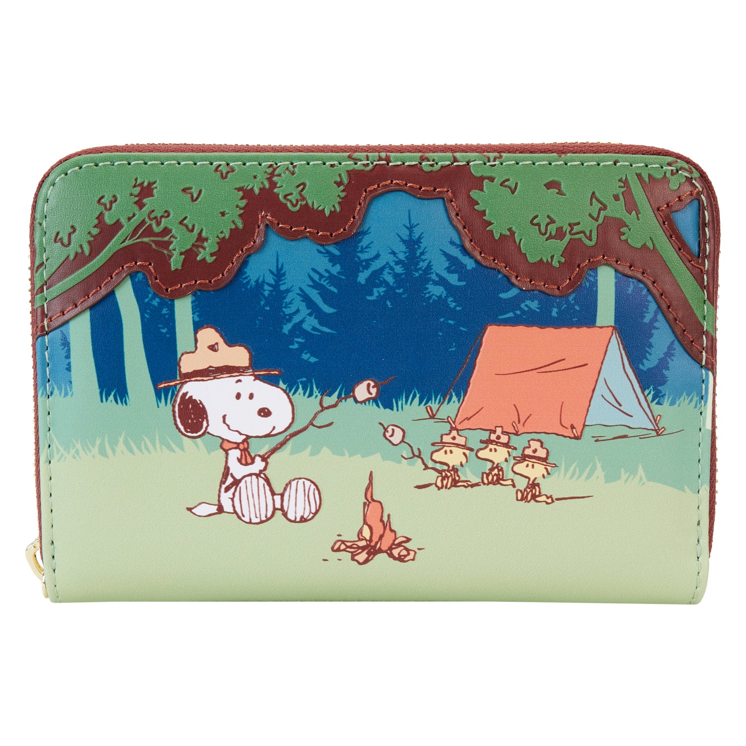 Loungefly Peanuts Beagle Scouts 50th Anniversary Zip Around Wallet 