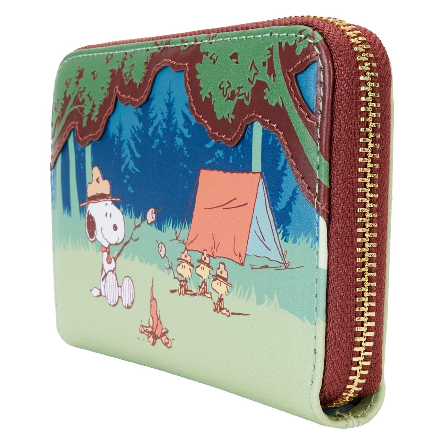 Loungefly Peanuts Beagle Scouts 50th Anniversary Zip Around Wallet 