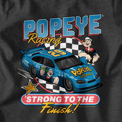 Youth Popeye Strong To The Finish T-Shirt | Blue Culture Tees 