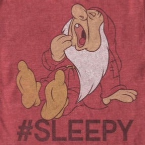 Disney Snow White And Seven Dwarfs Hashtag Sleepy T-Shirt  Available at Blue Culture Tees!