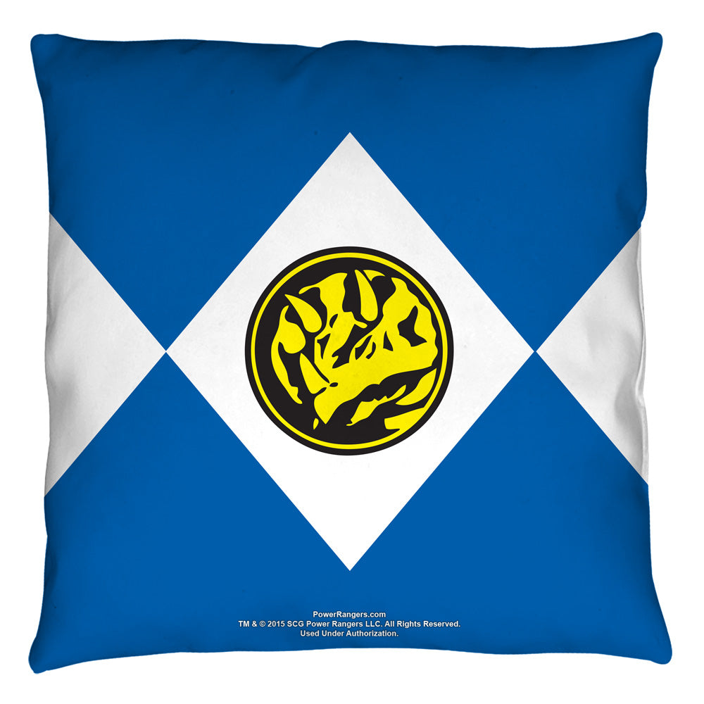 Power Rangers Blue Ranger Throw Pillow | Blue Culture Tees