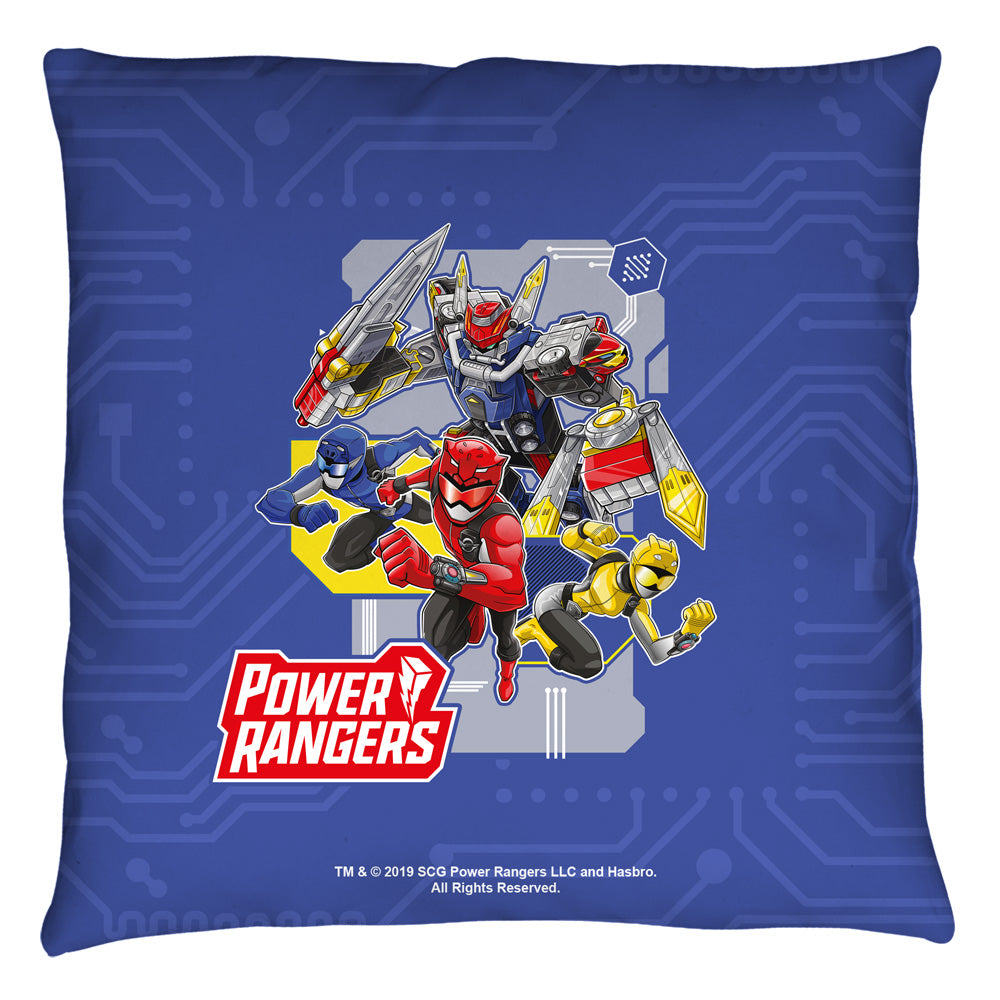 Power Rangers It's Morphin Time Throw Pillow | Blue Culture Tees