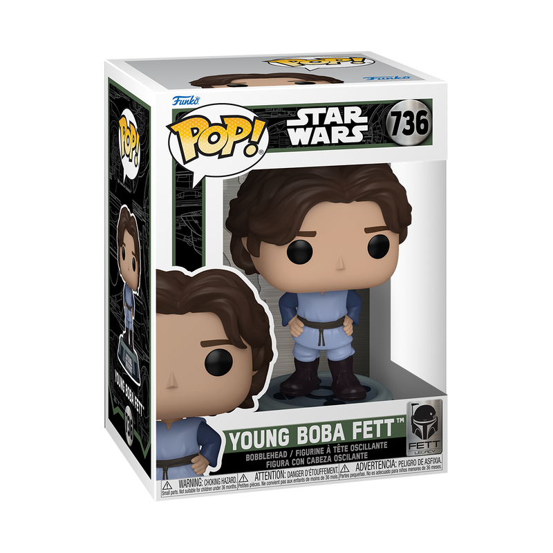 Funko Pop! Star Wars Fett Legacy Young Boba Fett Vinyl Figure #736 | Blue Culture Tees