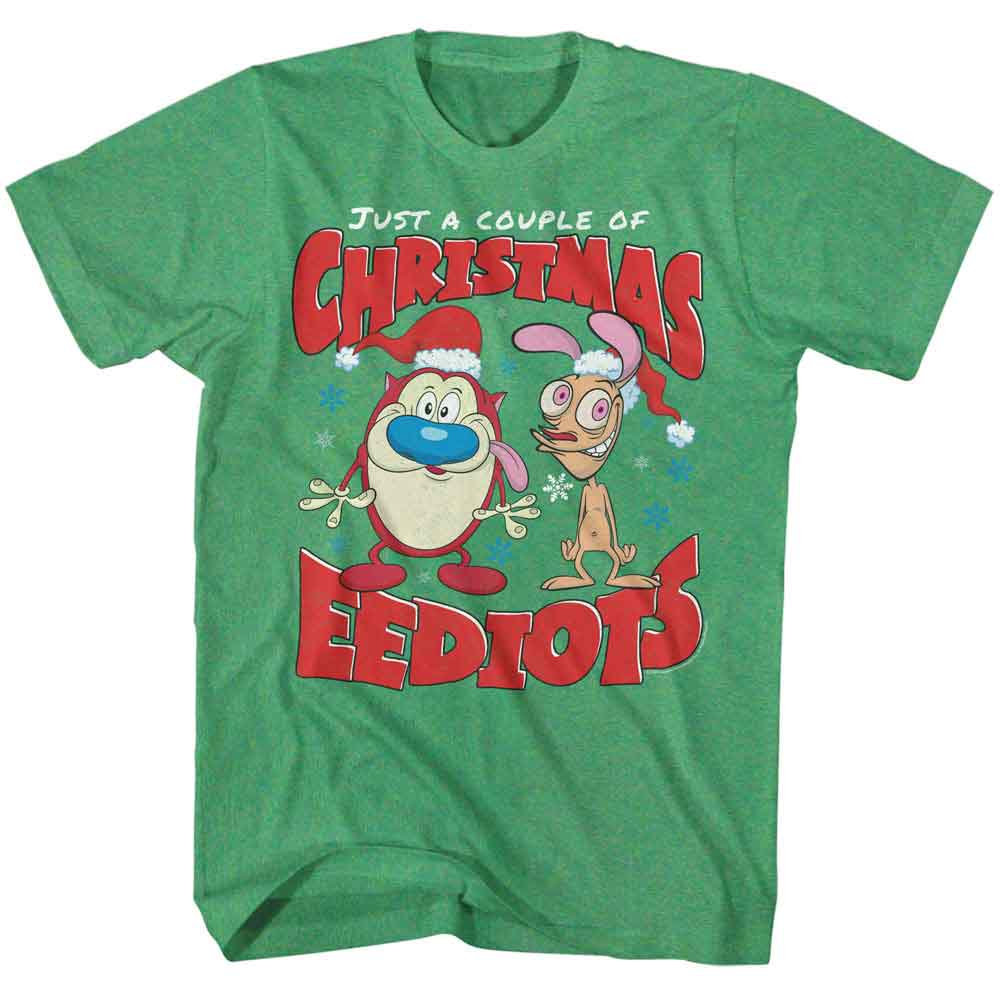 Ren And Stimpy Christmas Eediots T-Shirt | Blue Culture Tees