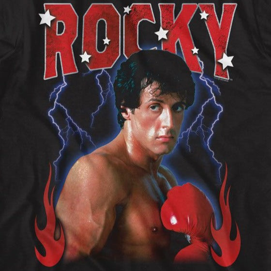 Rocky Lighting Flames T-Shirt