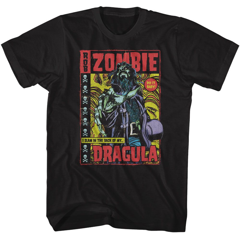 Rob Zombie Dragula Comic T-Shirt | Blue Culture Tees