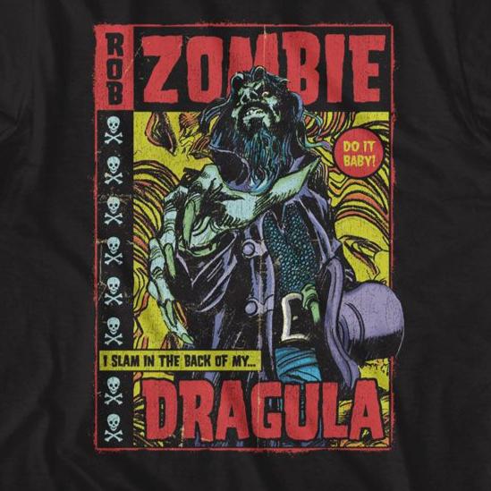 Rob Zombie Dragula Comic T-Shirt | Blue Culture Tees