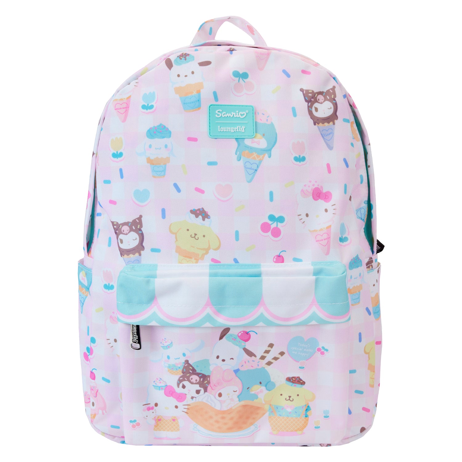 Loungefly Hello Kitty AOP Full-Size Nylon Backpack | Blue Culture Tees