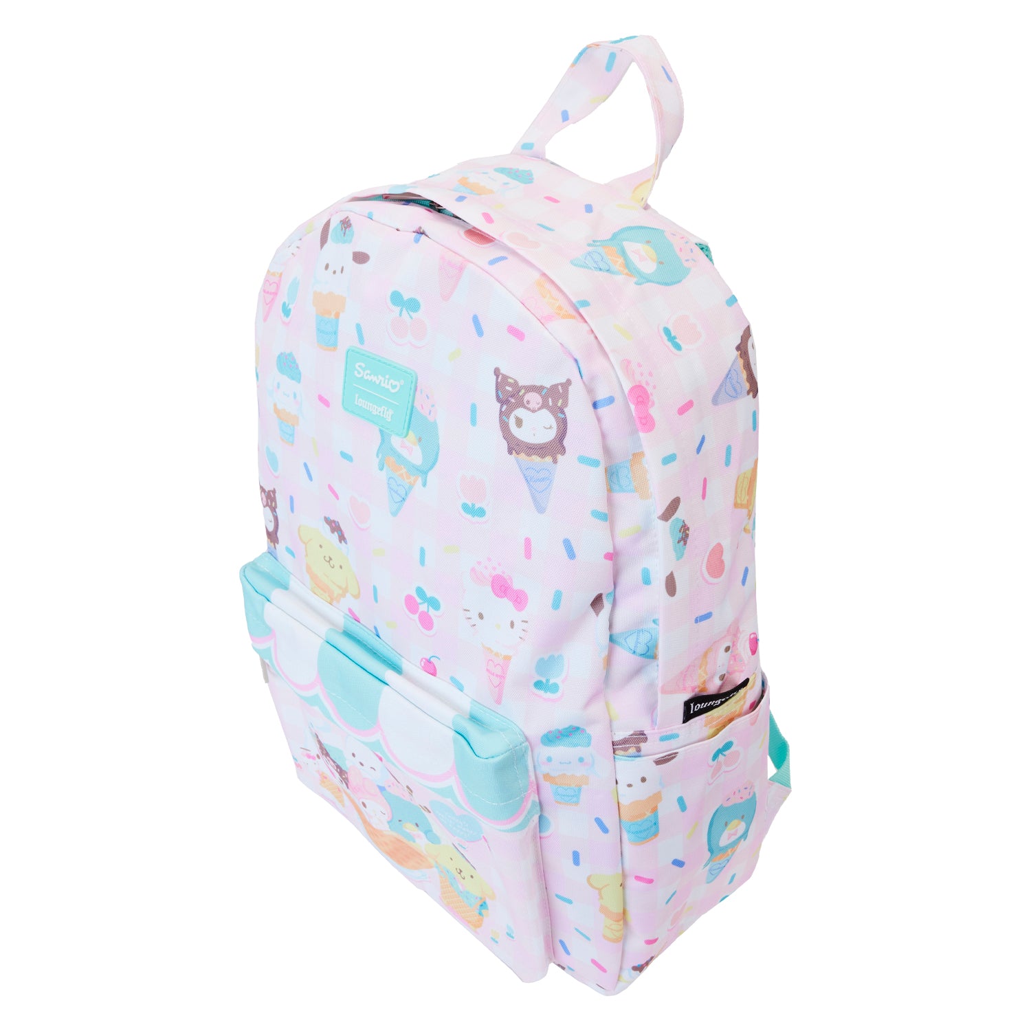 Loungefly Hello Kitty AOP Full-Size Nylon Backpack | Blue Culture Tees