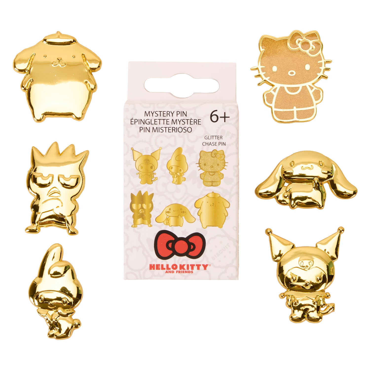 Loungefly Sanrio 50th Anniversary Gold Mystery Box Pin | Blue Culture Tees