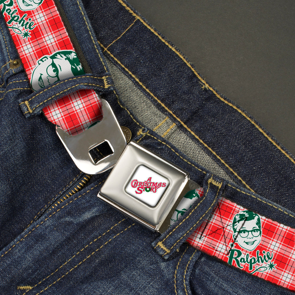 A Christmas Story Ralphie Smiling Seatbelt Belt | Blue Culture Tees