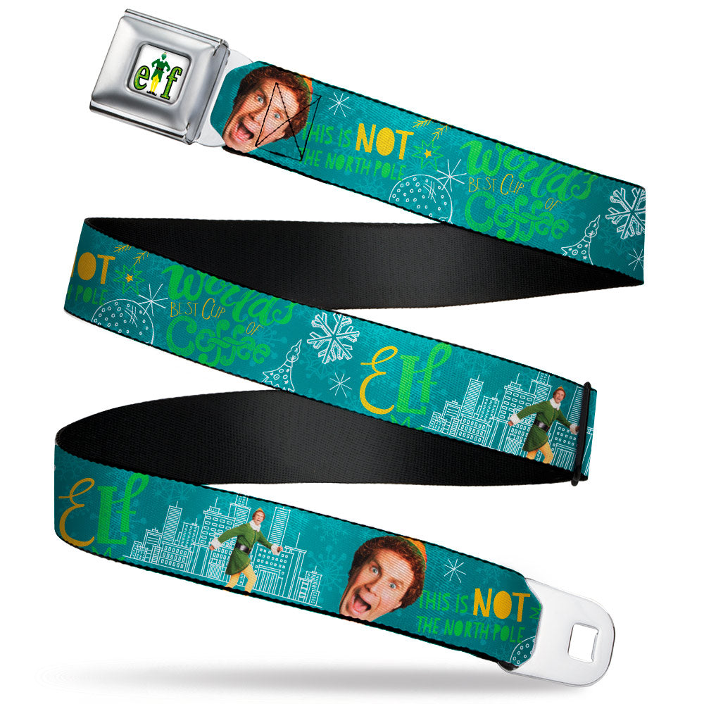 ELF Buddy the Elf Logo Full Color Seatbelt Belt | Blue Culture Tees