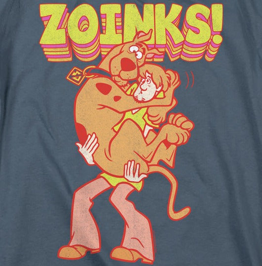 Scooby-Doo Zoinks Repeat T-Shirt | Blue Culture Tees