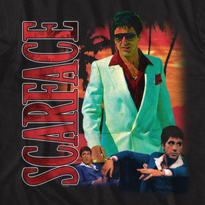 Scarface Collage With Palm Trees T-Shirt