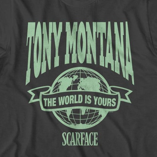 Scarface Banner Globe T-Shirt