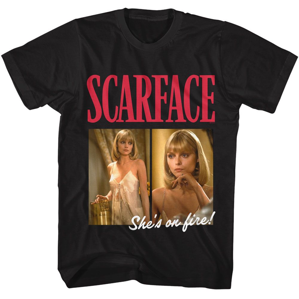 Scarface On Fire T-Shirt | Blue Culture Tees