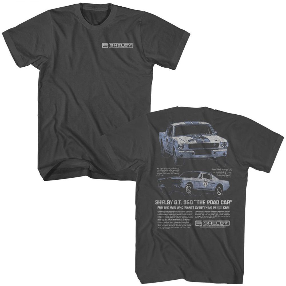 Carroll Shelby GT 350 Two Angles T-Shirt | Blue Culture Tees