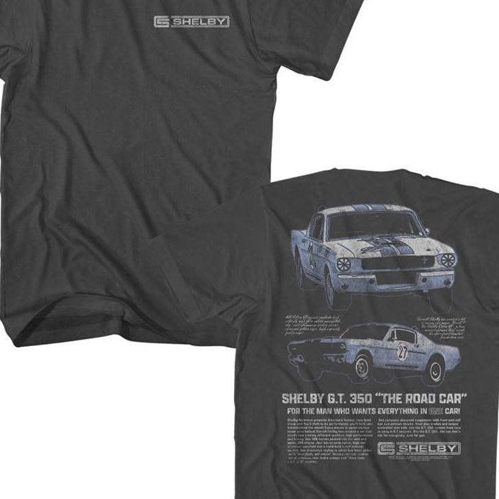 Carroll Shelby GT 350 Two Angles T-Shirt | Blue Culture Tees