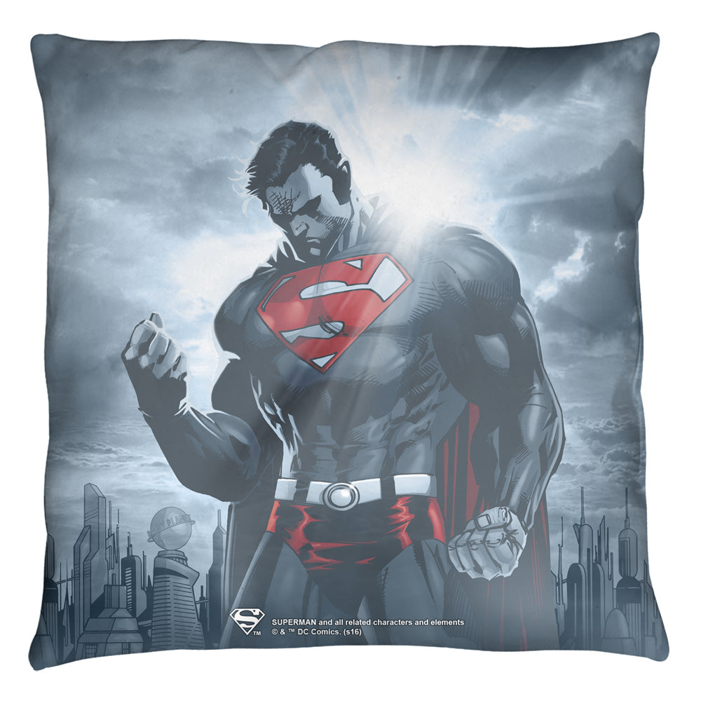 Superman Light Of The Sun Throw Pillow | Blue Culture Tees