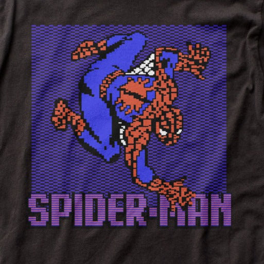 Marvel Comics Spider-Man 8-Bit Crawler T-Shirt