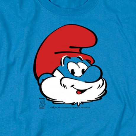 Smurfs Papa Smurf Head T-Shirt