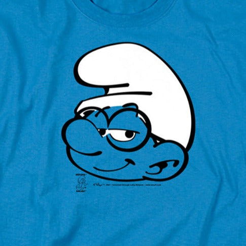 Smurfs Brainy Smurf Head T-Shirt