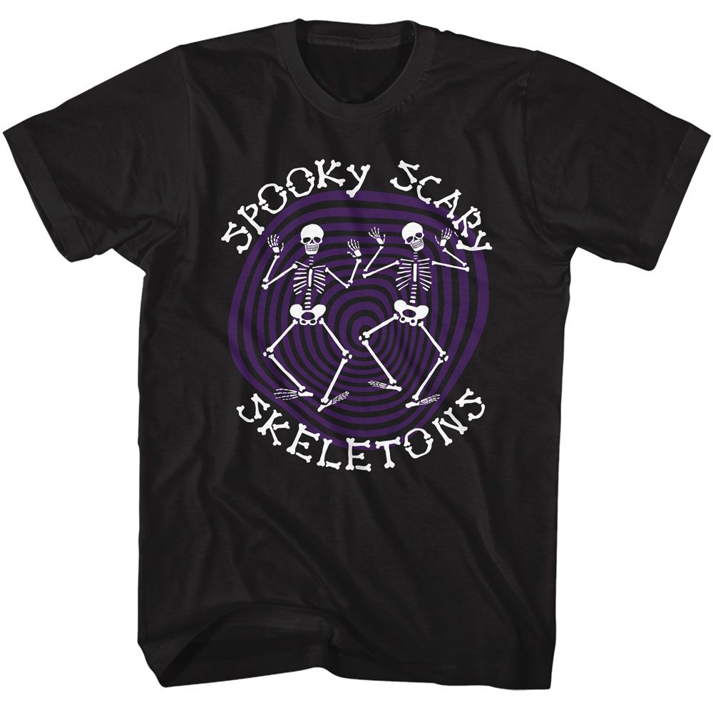 Spooky Scary Skeletons Spiral T-Shirt
