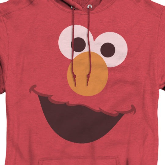 Sesame Street Elmo Face Heather Pullover Hoodie