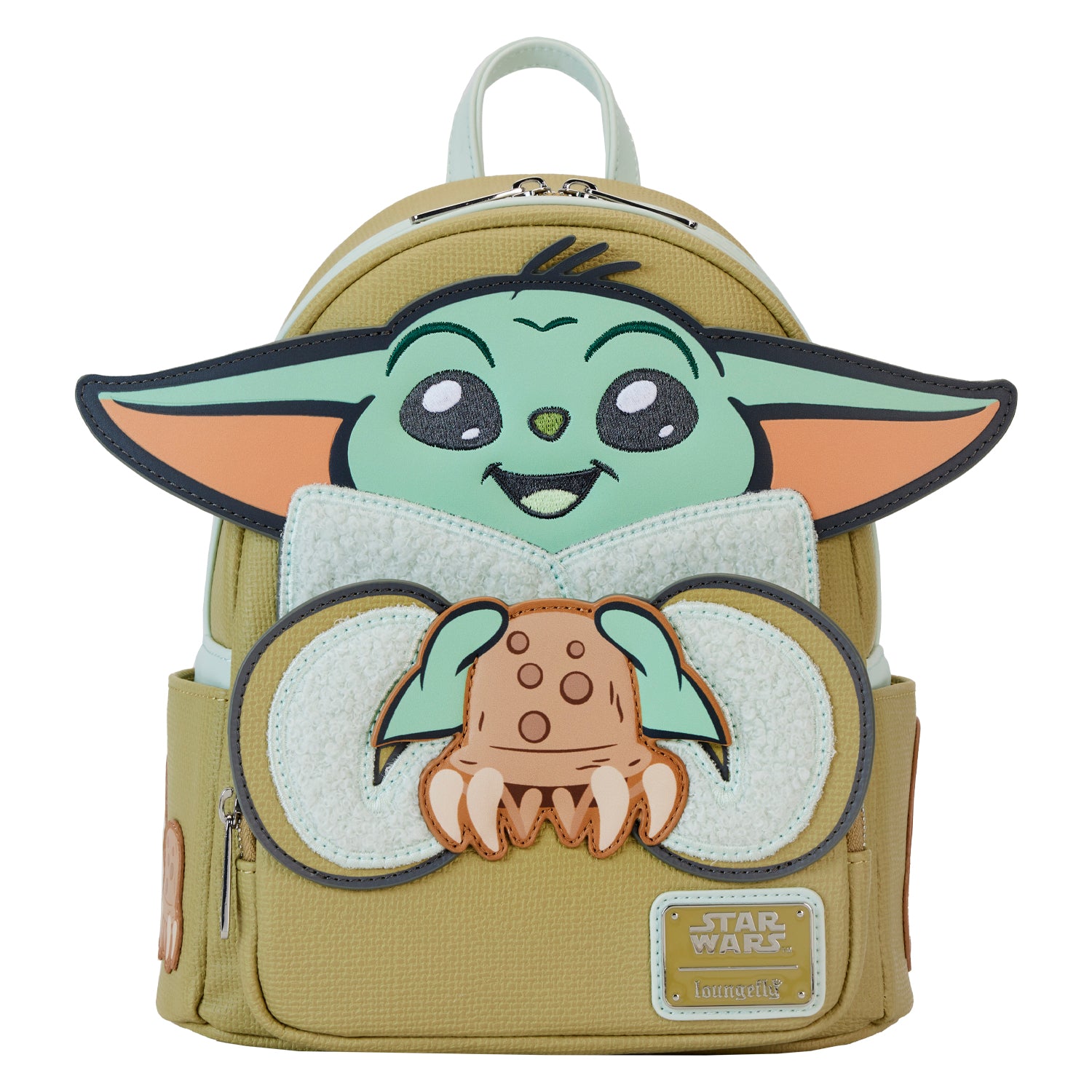 Loungefly Star Wars Mandalorian Grogu and Crabbies Cosplay Mini Backpack