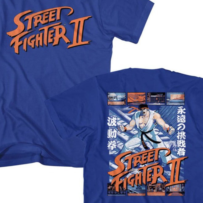 Street Fighter Ryu And Scenes T-Shirt