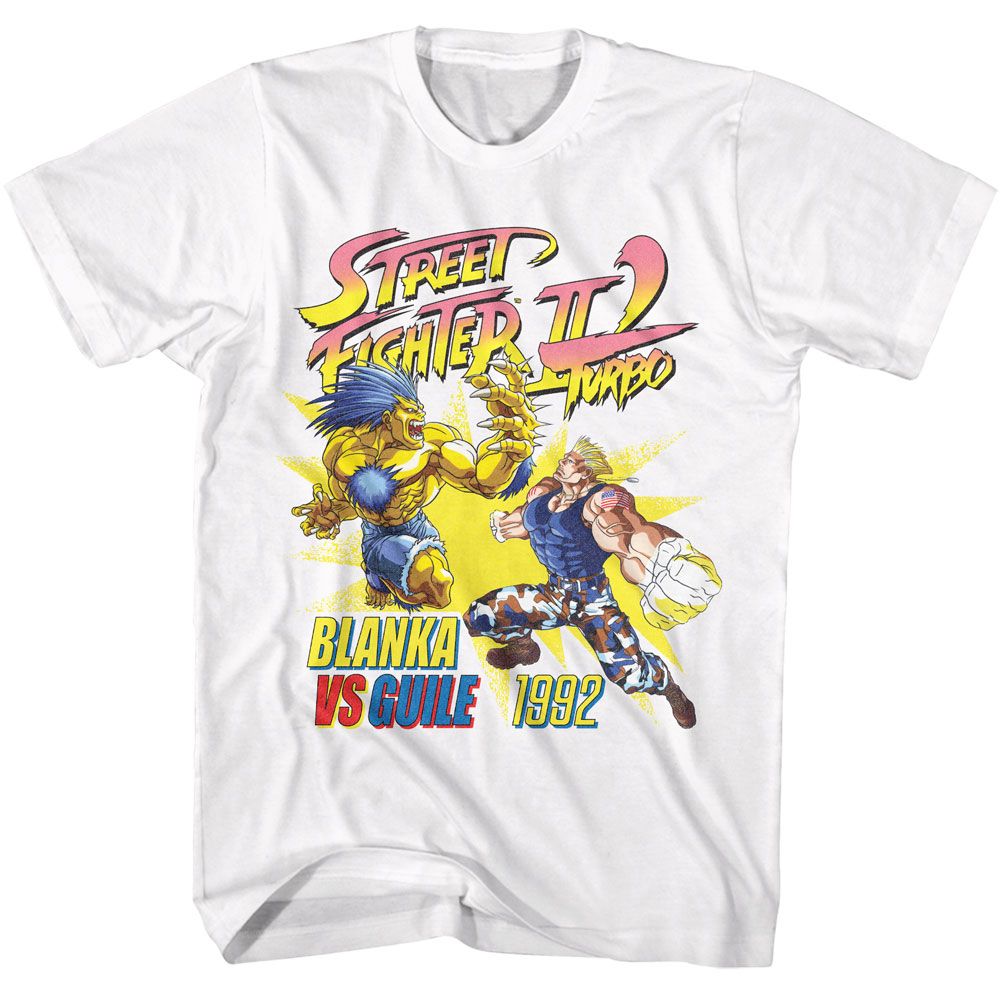 Street Fighter Blanka Vs Guile 92 T-Shirt | Blue Culture Tees