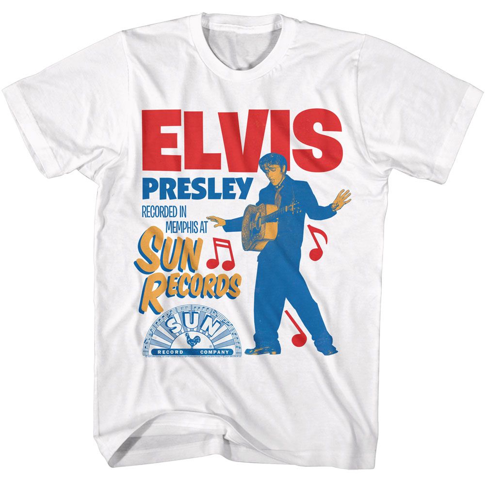 Sun Records Elvis Recorded In Memphis T-Shirt | Blue Culture Tees