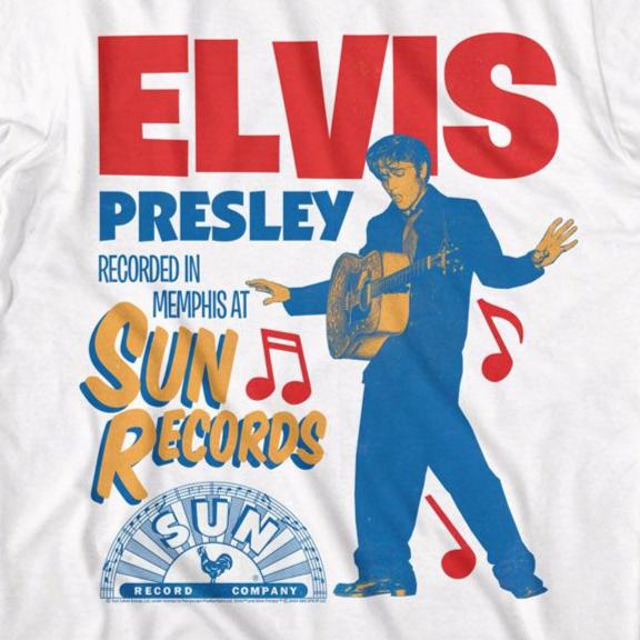 Sun Records Elvis Recorded In Memphis T-Shirt | Blue Culture Tees