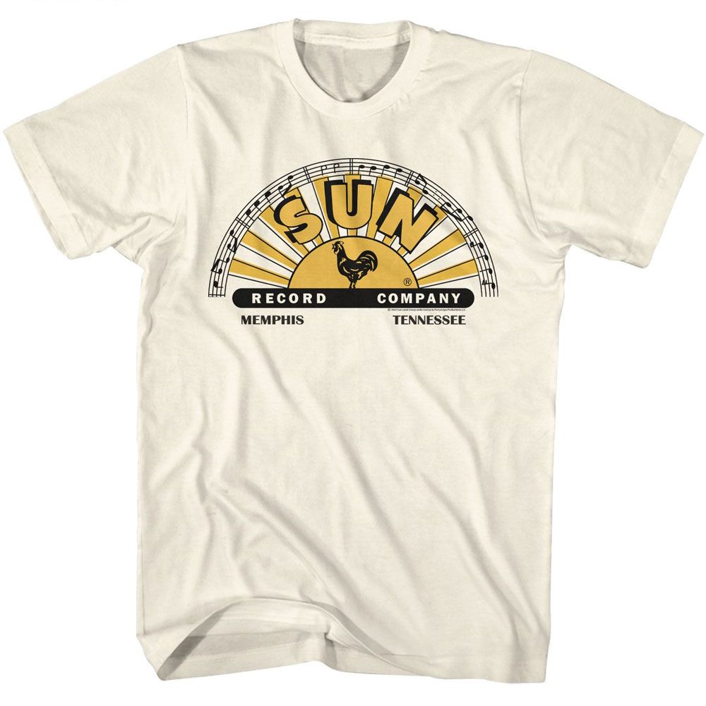 Sun Records Logo With Offset Color T-Shirt