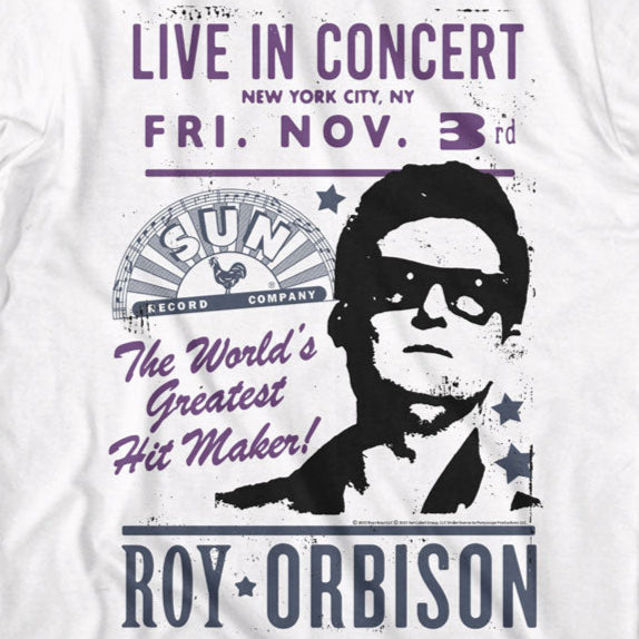 Sun Records Roy Orbison World's Greatest Hit Maker T-Shirt