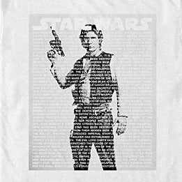 Star Wars Han Solo Text T-Shirt - Blue Culture Tees